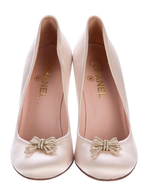 chanel satin pumps|Chanel pumps.